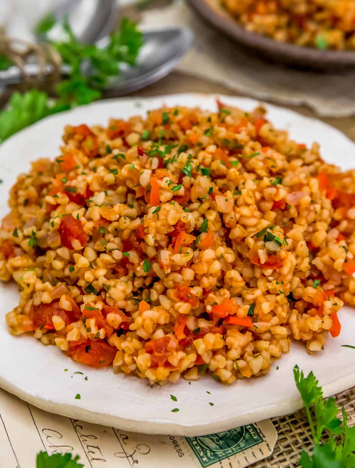 Delicious Middle Eastern Bulgur Pilaf