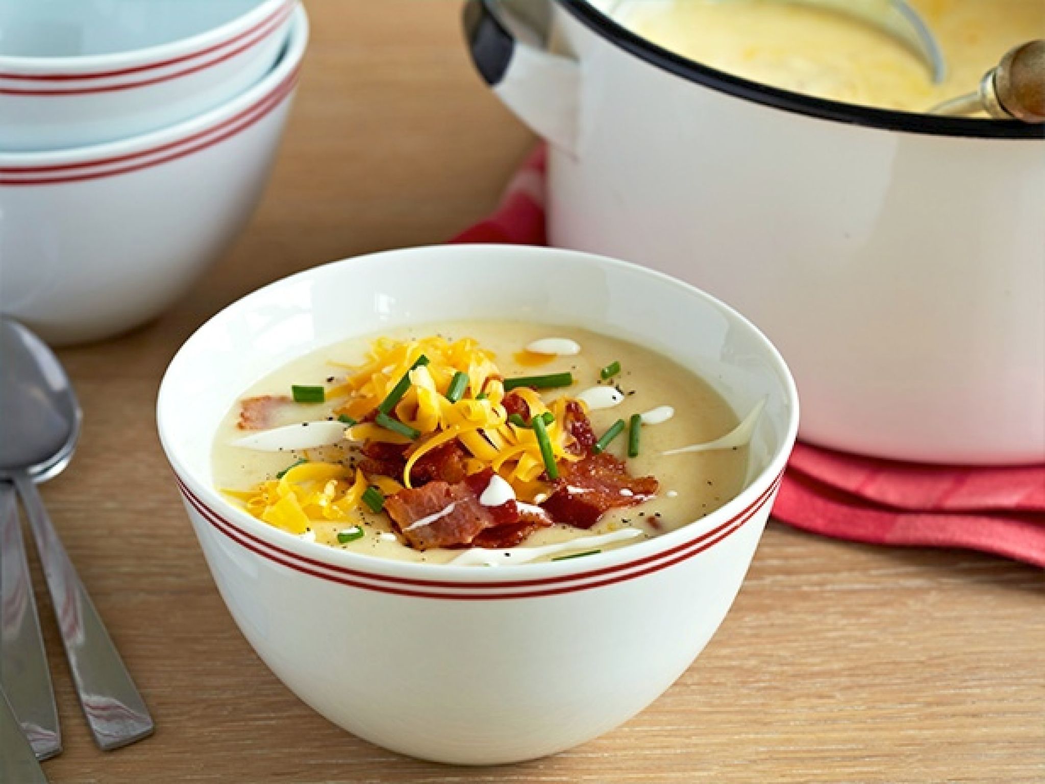 Guy Fieri's Baked Potato Soup