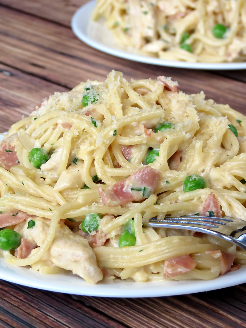 Chicken Carbonara - Yummy Addiction