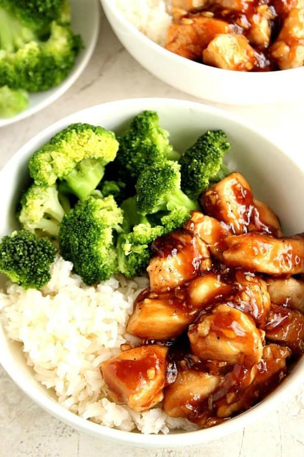 Quick Teriyaki Chicken Rice Bowl