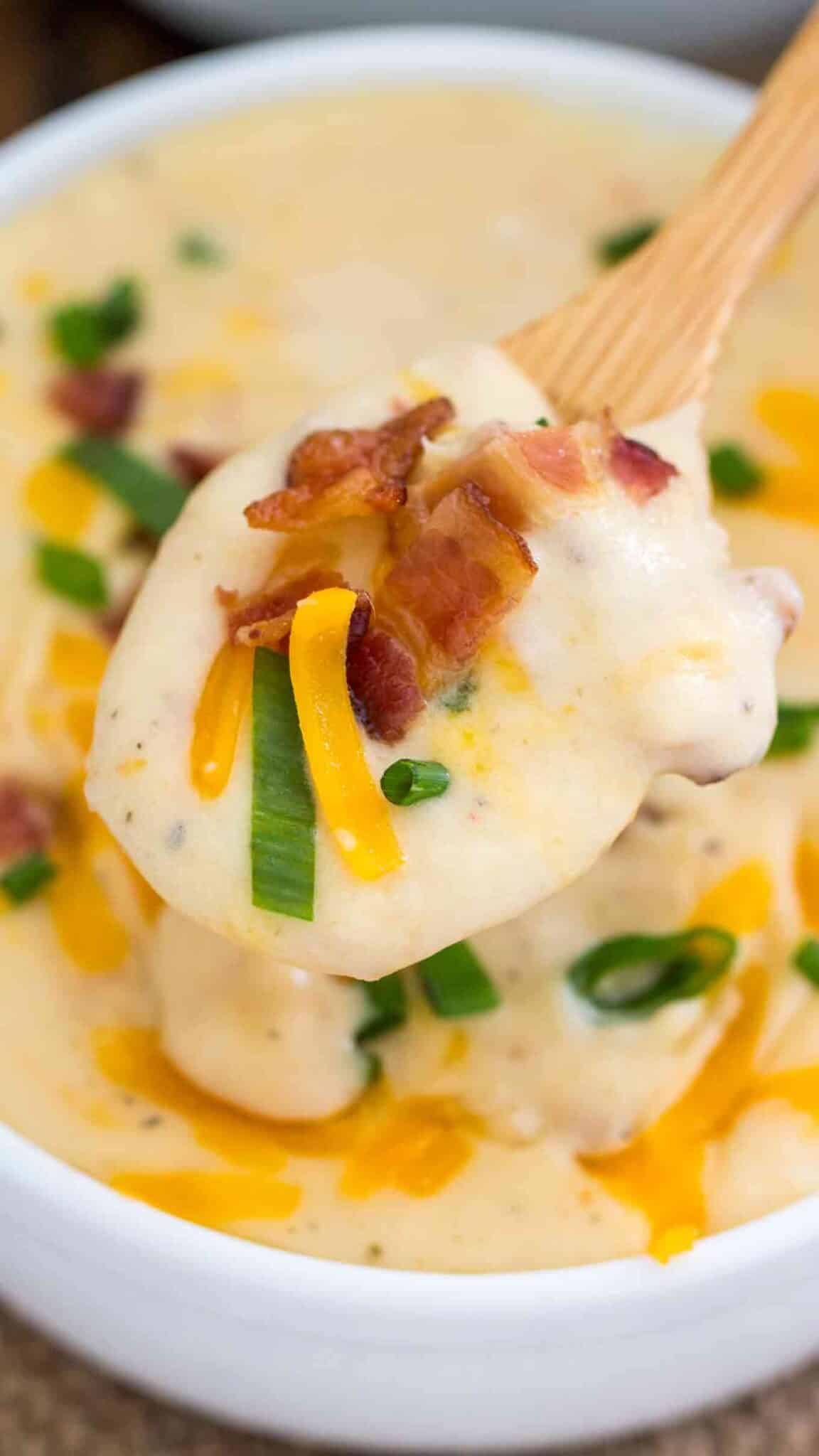 Creamiest Instant Pot Loaded Baked Potato Soup