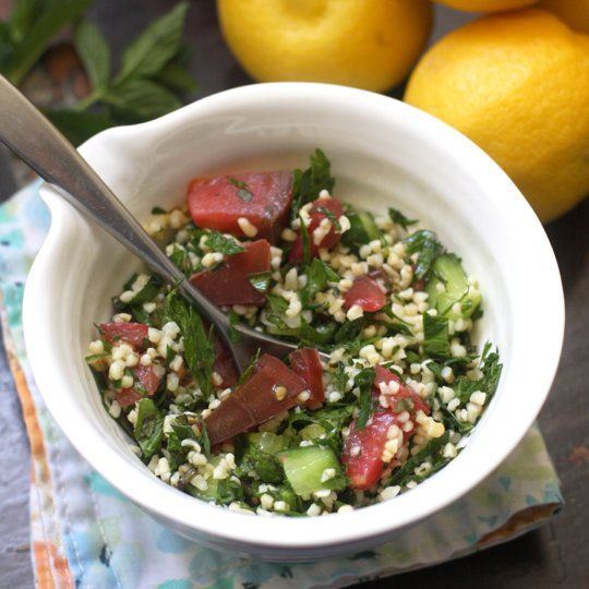 Tabbouleh Salad with Bulgur, Quinoa, or Cracked Wheat