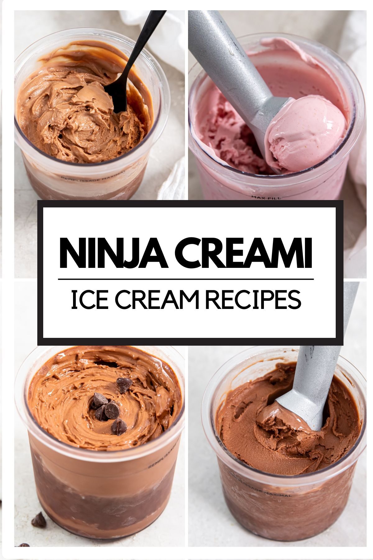 Various Ninja Creami Ice Cream Recipes