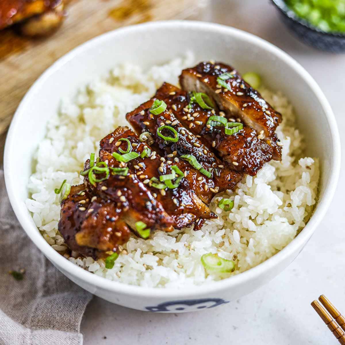 Donburi with Teriyaki Chicken